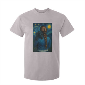 Starry Night Art Parody T Shirt For Kid Girl And Labrador Retriever Dog Mom Gift TS12 Ice Gray Print Your Wear