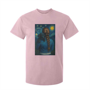 Starry Night Art Parody T Shirt For Kid Girl And Labrador Retriever Dog Mom Gift TS12 Light Pink Print Your Wear