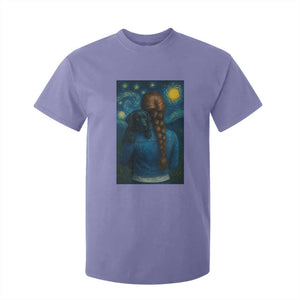 Starry Night Art Parody T Shirt For Kid Girl And Labrador Retriever Dog Mom Gift TS12 Violet Print Your Wear