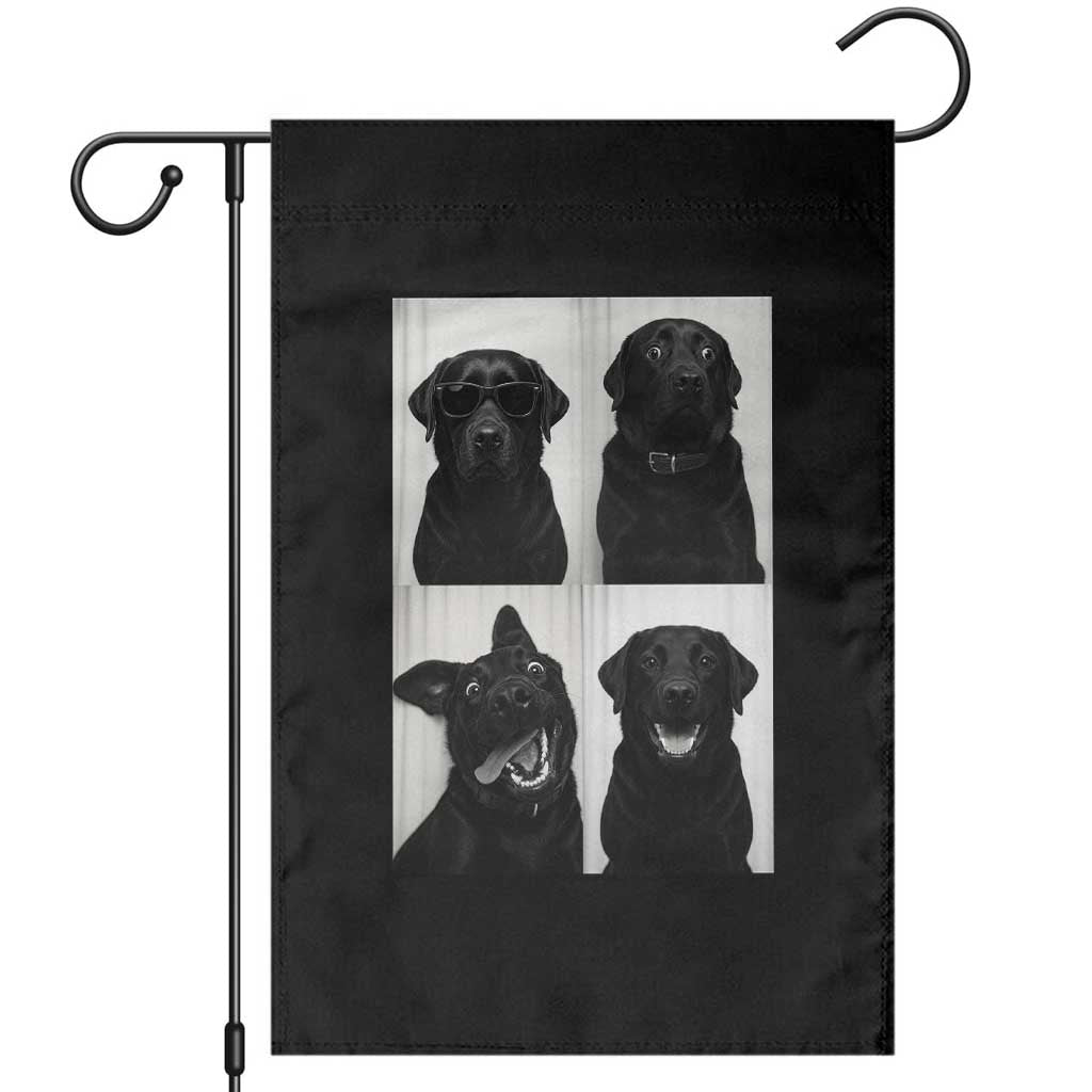 Funny Black Lab Garden Flag Photobooth Selfie Dog Mom Gift TS12 Black Print Your Wear