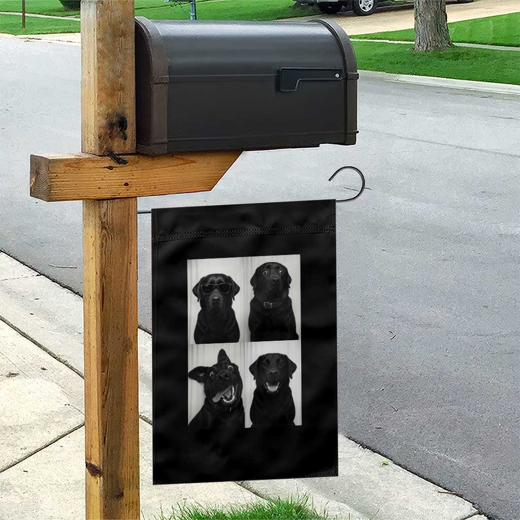 Funny Black Lab Garden Flag Photobooth Selfie Dog Mom Gift TS12 Print Your Wear