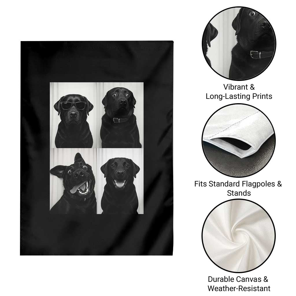 Funny Black Lab Garden Flag Photobooth Selfie Dog Mom Gift TS12 Print Your Wear
