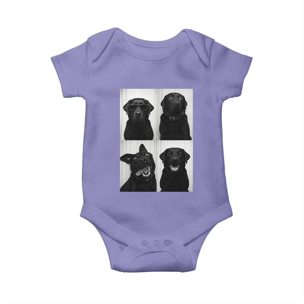 Funny Black Lab Baby Onesie Photobooth Selfie Dog Mom Gift TS12 Violet Print Your Wear