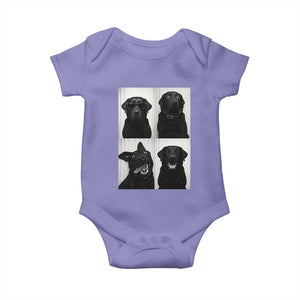 Funny Black Lab Baby Onesie Photobooth Selfie Dog Mom Gift TS12 Violet Print Your Wear