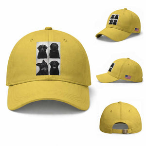 Funny Black Lab Baseball Cap Photobooth Selfie Dog Mom Gift TS12 Baseball Cap Universal Fit Yellow Print Your Wear