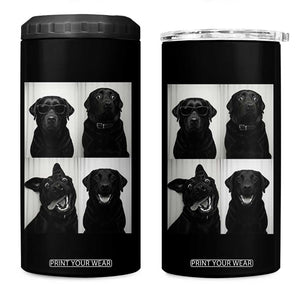Funny Black Lab 4 in 1 Can Cooler Tumbler Photobooth Selfie Dog Mom Gift TS12 One Size: 16 oz Black Print Your Wear