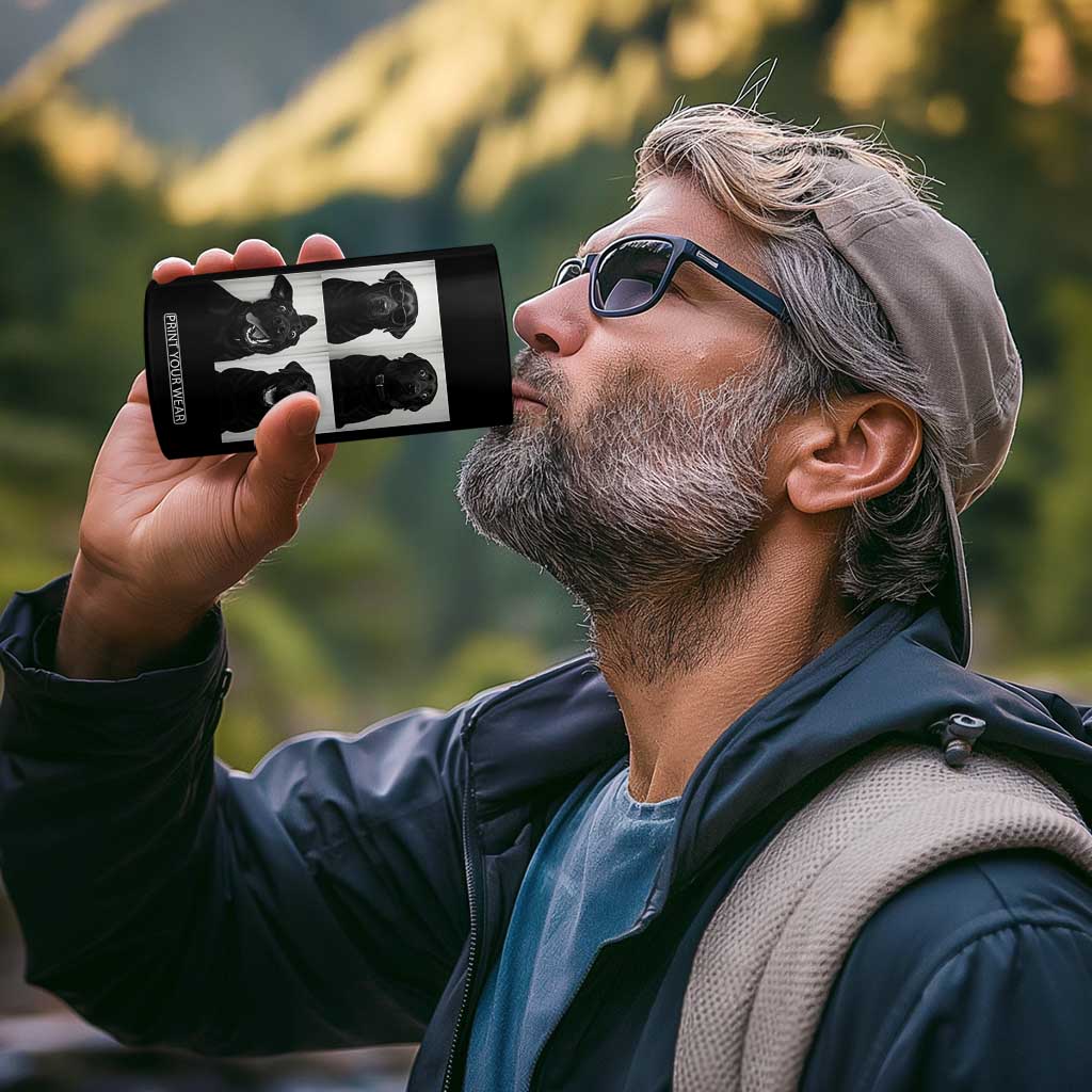 Funny Black Lab 4 in 1 Can Cooler Tumbler Photobooth Selfie Dog Mom Gift TS12 Print Your Wear