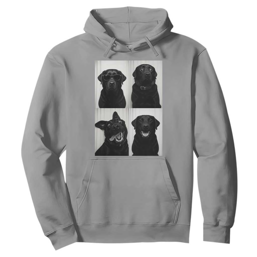 Funny Black Lab Hoodie Photobooth Selfie Dog Mom Gift TS12 Sport Gray Print Your Wear