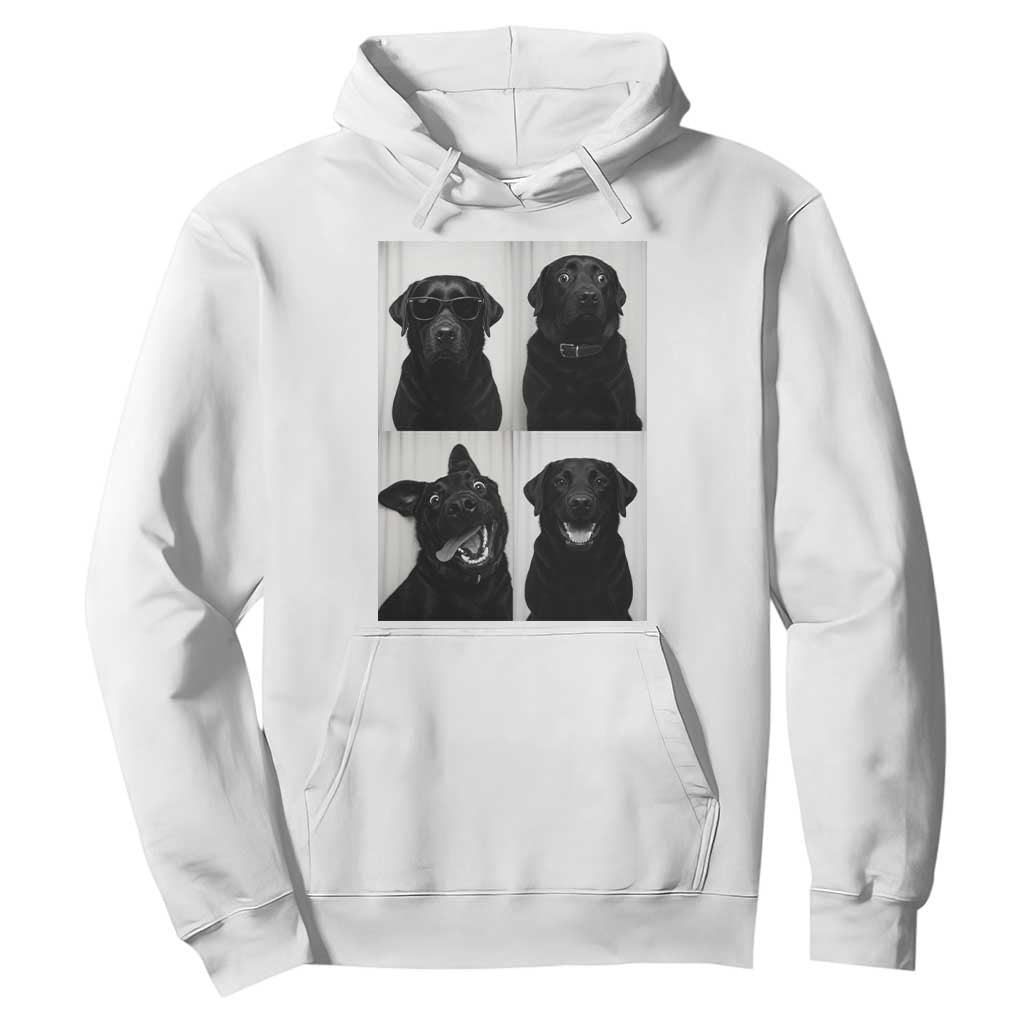 Funny Black Lab Hoodie Photobooth Selfie Dog Mom Gift TS12 White Print Your Wear