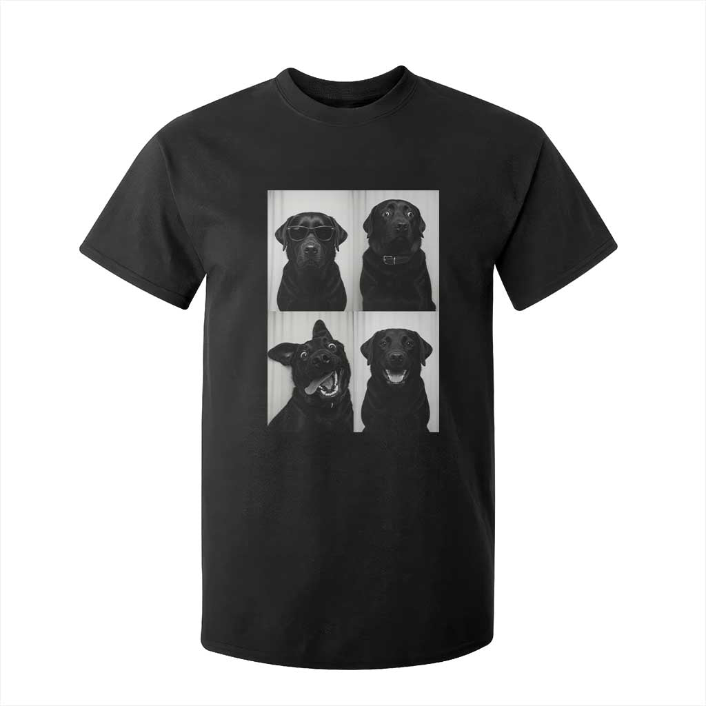 Funny Black Lab T Shirt For Kid Photobooth Selfie Dog Mom Gift TS12 Black Print Your Wear