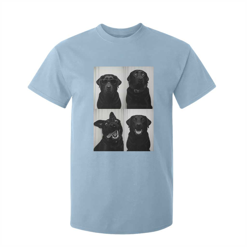 Funny Black Lab T Shirt For Kid Photobooth Selfie Dog Mom Gift TS12 Light Blue Print Your Wear