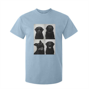 Funny Black Lab T Shirt For Kid Photobooth Selfie Dog Mom Gift TS12 Light Blue Print Your Wear