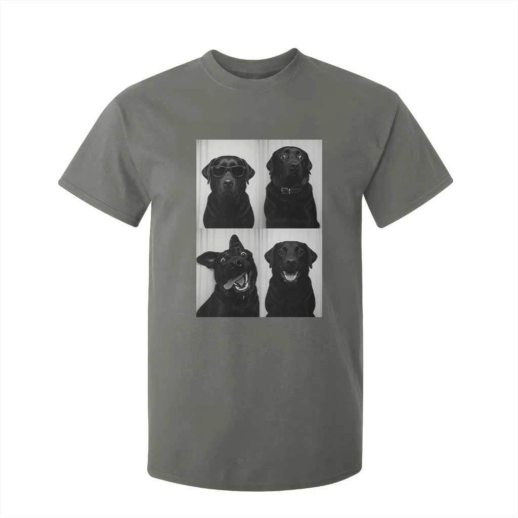 Funny Black Lab T Shirt For Kid Photobooth Selfie Dog Mom Gift TS12 Military Green Print Your Wear