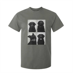 Funny Black Lab T Shirt For Kid Photobooth Selfie Dog Mom Gift TS12 Military Green Print Your Wear