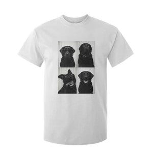 Funny Black Lab T Shirt For Kid Photobooth Selfie Dog Mom Gift TS12 White Print Your Wear