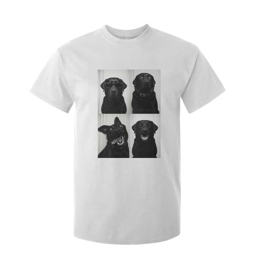 Funny Black Lab T Shirt For Kid Photobooth Selfie Dog Mom Gift TS12 White Print Your Wear