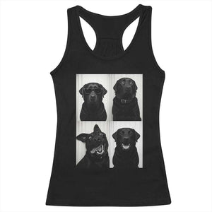 Funny Black Lab Racerback Tank Top Photobooth Selfie Dog Mom Gift TS12 Black Print Your Wear