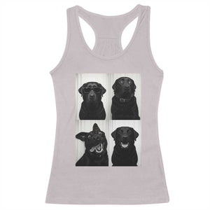 Funny Black Lab Racerback Tank Top Photobooth Selfie Dog Mom Gift TS12 Ice Gray Print Your Wear