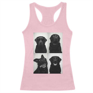 Funny Black Lab Racerback Tank Top Photobooth Selfie Dog Mom Gift TS12 Light Pink Print Your Wear
