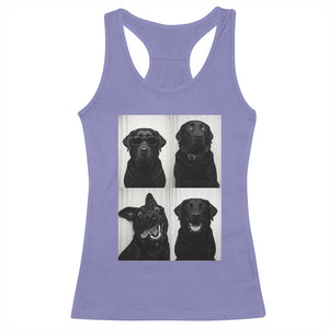 Funny Black Lab Racerback Tank Top Photobooth Selfie Dog Mom Gift TS12 Violet Print Your Wear
