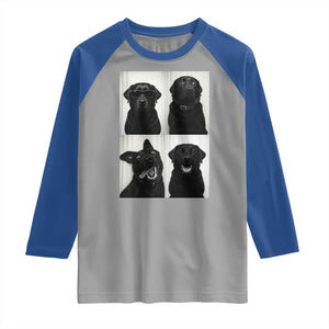 Funny Black Lab Raglan Shirt Photobooth Selfie Dog Mom Gift TS12 Sport Gray Royal Print Your Wear