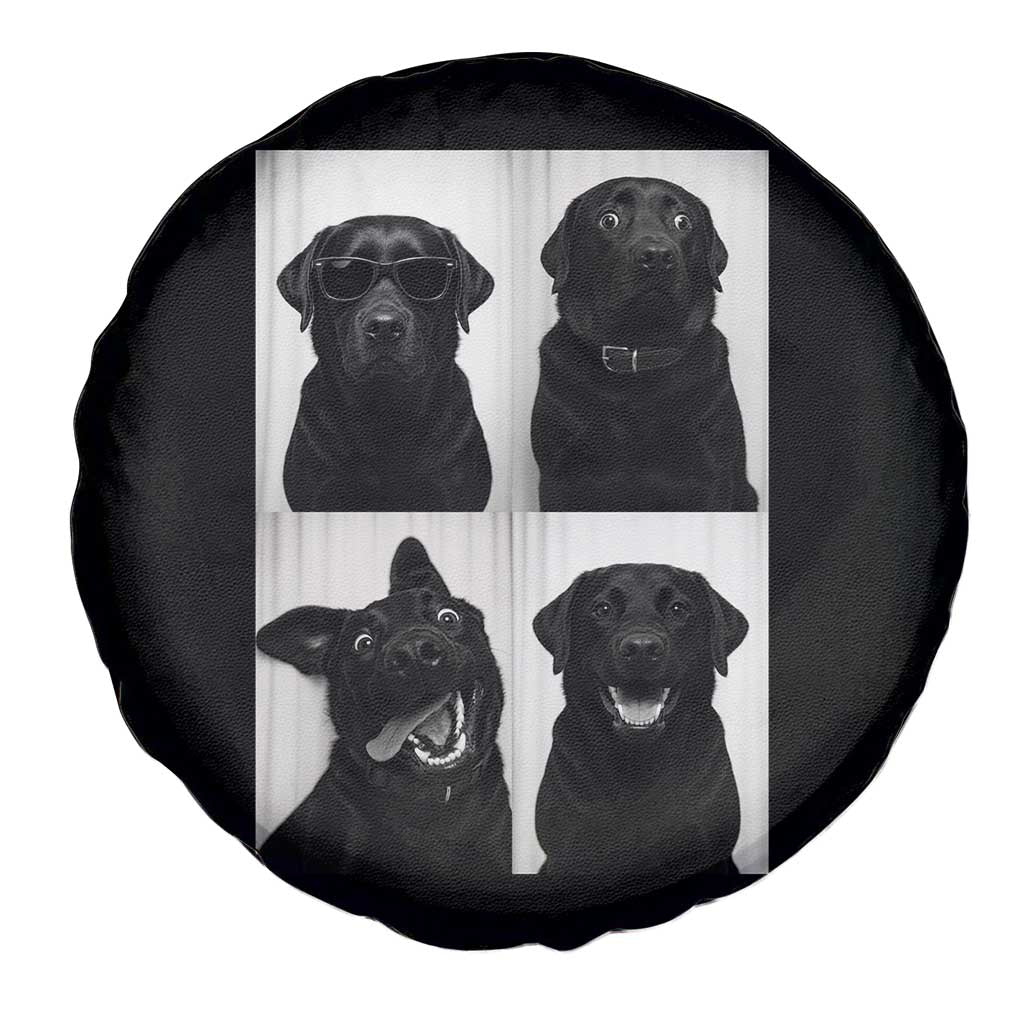 Funny Black Lab Spare Tire Cover Photobooth Selfie Dog Mom Gift TS12 Print Your Wear