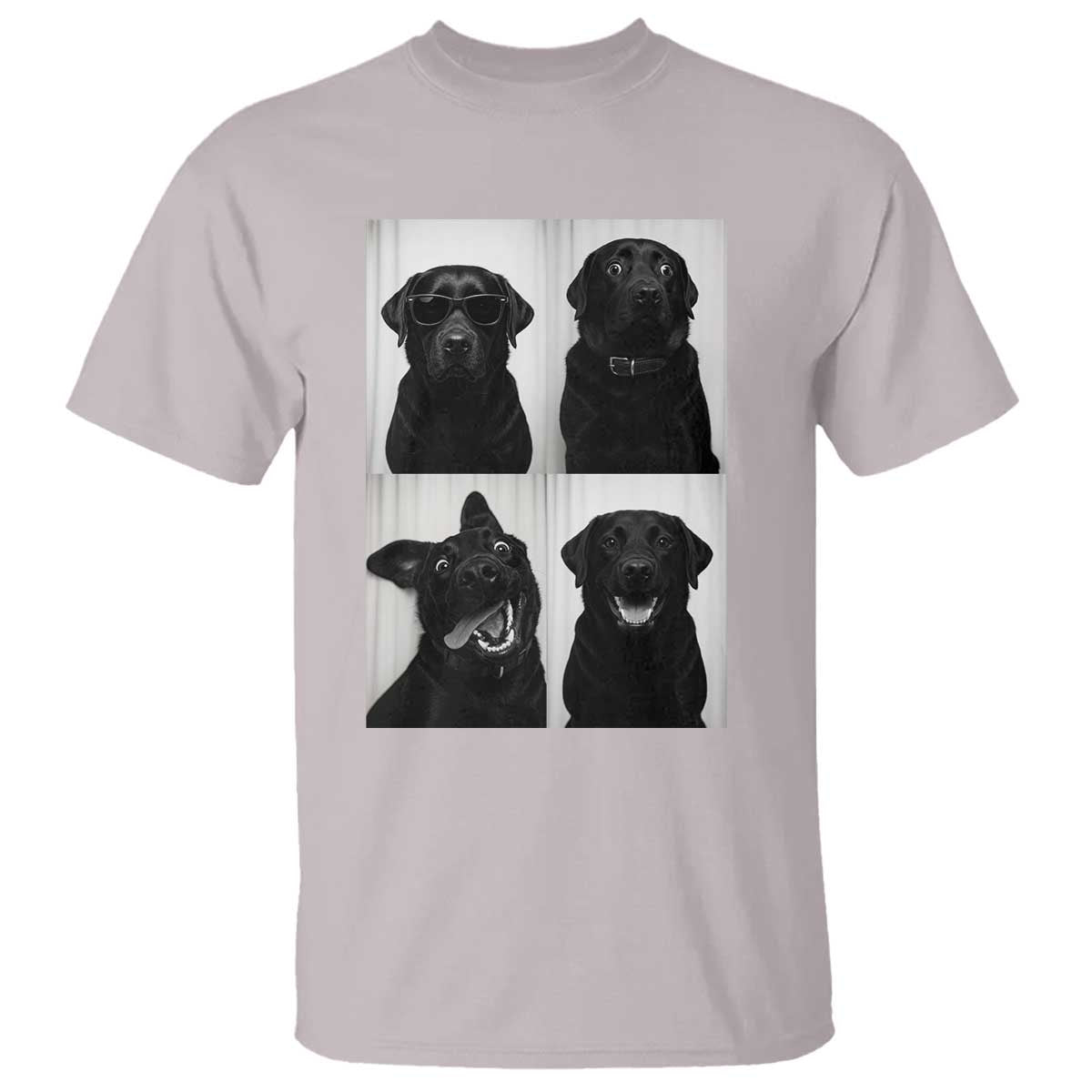 Funny Black Lab T Shirt Photobooth Selfie Dog Mom Gift TS12 Ice Gray Print Your Wear
