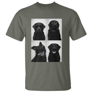 Funny Black Lab T Shirt Photobooth Selfie Dog Mom Gift TS12 Military Green Print Your Wear