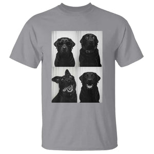 Funny Black Lab T Shirt Photobooth Selfie Dog Mom Gift TS12 Sport Gray Print Your Wear