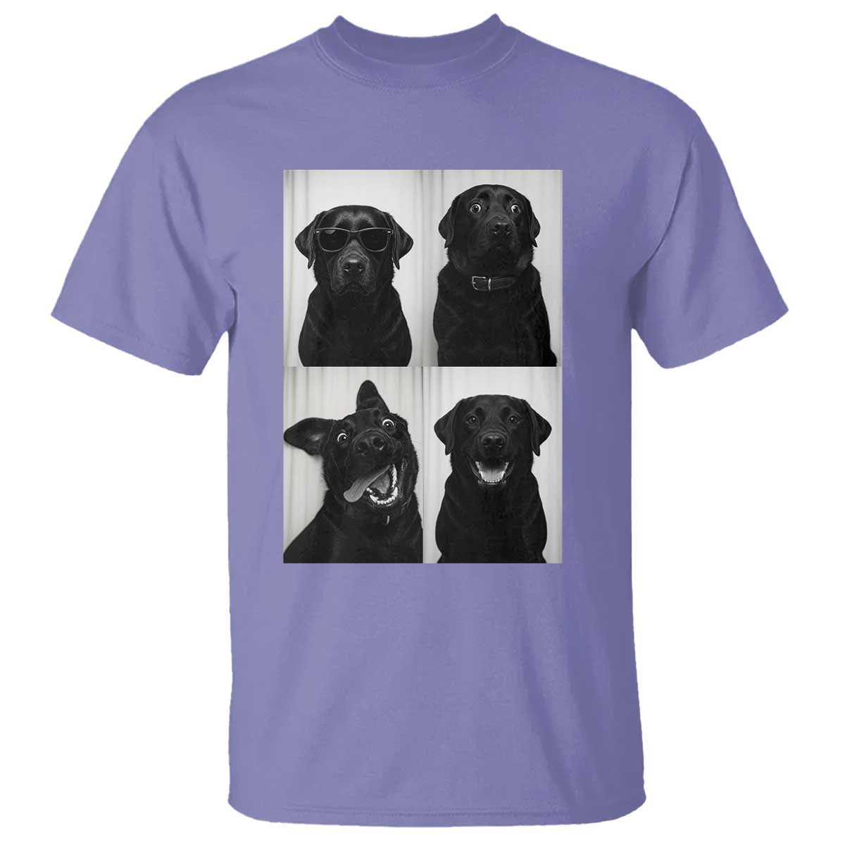 Funny Black Lab T Shirt Photobooth Selfie Dog Mom Gift TS12 Violet Print Your Wear
