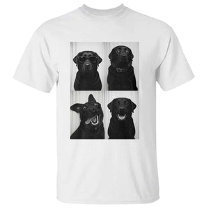 Funny Black Lab T Shirt Photobooth Selfie Dog Mom Gift TS12 White Print Your Wear