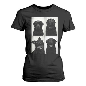 Funny Black Lab T Shirt For Women Photobooth Selfie Dog Mom Gift TS12 Black Print Your Wear