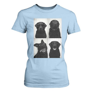 Funny Black Lab T Shirt For Women Photobooth Selfie Dog Mom Gift TS12 Light Blue Print Your Wear