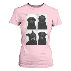 Funny Black Lab T Shirt For Women Photobooth Selfie Dog Mom Gift TS12 Light Pink Print Your Wear