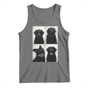 Funny Black Lab Tank Top Photobooth Selfie Dog Mom Gift TS12 Black Heather Print Your Wear