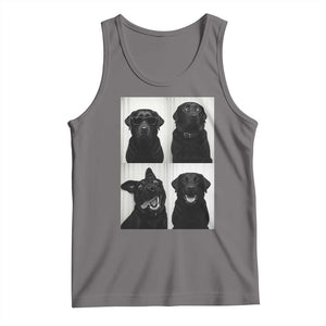 Funny Black Lab Tank Top Photobooth Selfie Dog Mom Gift TS12 Deep Heather Print Your Wear