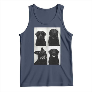 Funny Black Lab Tank Top Photobooth Selfie Dog Mom Gift TS12 Navy Print Your Wear