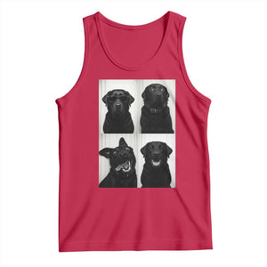 Funny Black Lab Tank Top Photobooth Selfie Dog Mom Gift TS12 Red Print Your Wear