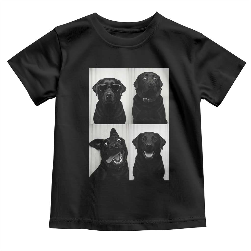 Funny Black Lab Toddler T Shirt Photobooth Selfie Dog Mom Gift TS12 Black Print Your Wear