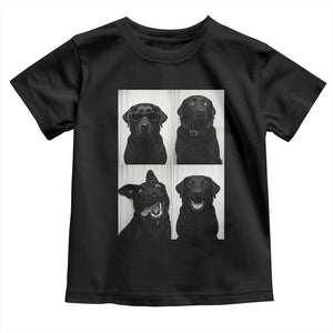 Funny Black Lab Toddler T Shirt Photobooth Selfie Dog Mom Gift TS12 Black Print Your Wear