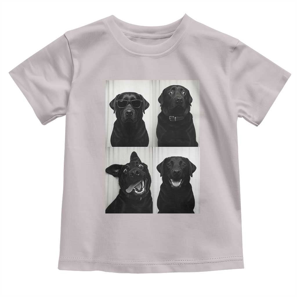 Funny Black Lab Toddler T Shirt Photobooth Selfie Dog Mom Gift TS12 Ice Gray Print Your Wear