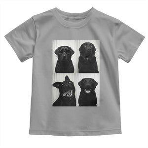 Funny Black Lab Toddler T Shirt Photobooth Selfie Dog Mom Gift TS12 Sport Gray Print Your Wear