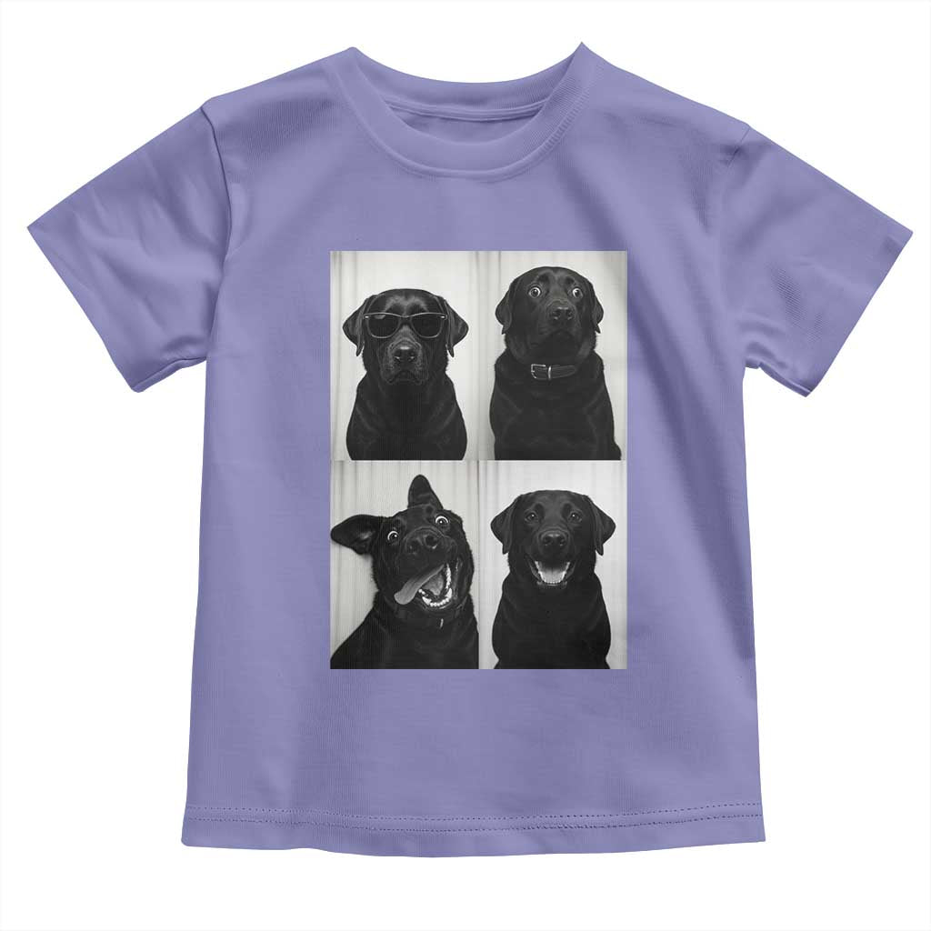 Funny Black Lab Toddler T Shirt Photobooth Selfie Dog Mom Gift TS12 Violet Print Your Wear