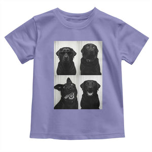 Funny Black Lab Toddler T Shirt Photobooth Selfie Dog Mom Gift TS12 Violet Print Your Wear