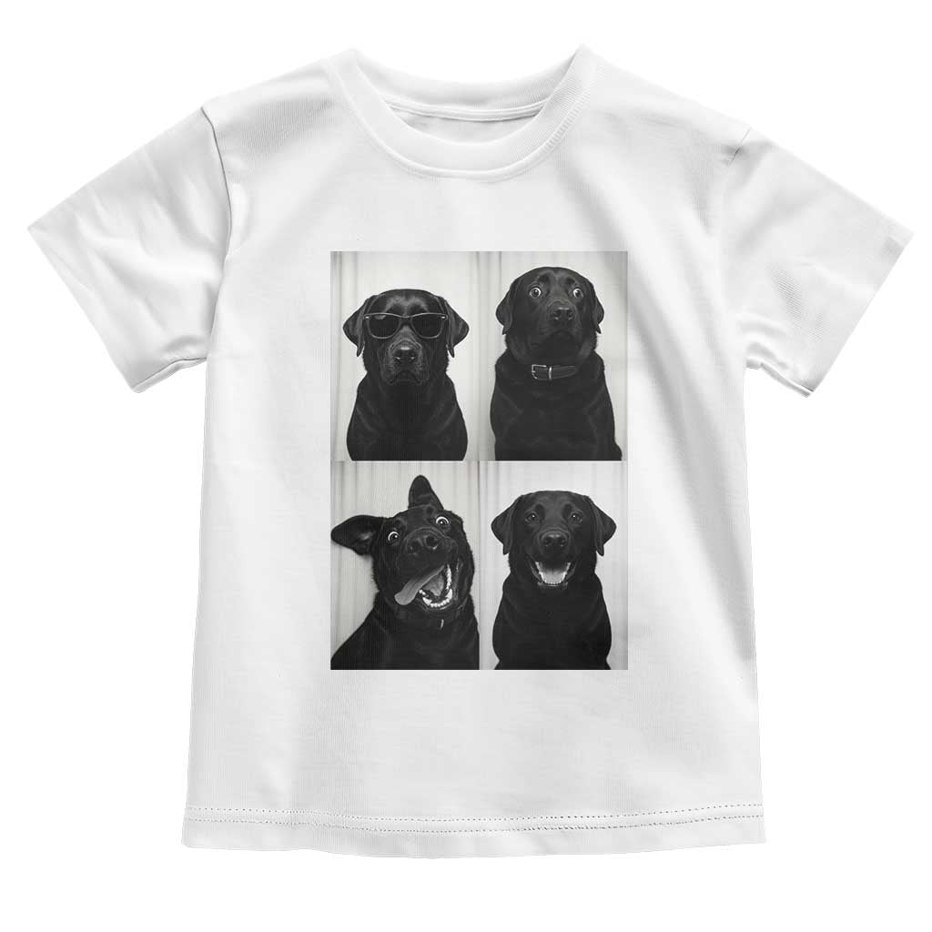Funny Black Lab Toddler T Shirt Photobooth Selfie Dog Mom Gift TS12 White Print Your Wear