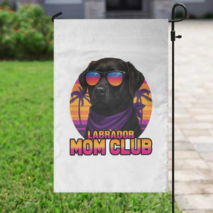 Funny Black Labrador Garden Flag Dog Mom Retro Sunset Gift TS12 Print Your Wear