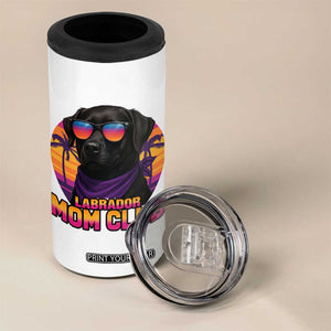 Funny Black Labrador 4 in 1 Can Cooler Tumbler Dog Mom Retro Sunset Gift TS12 Print Your Wear