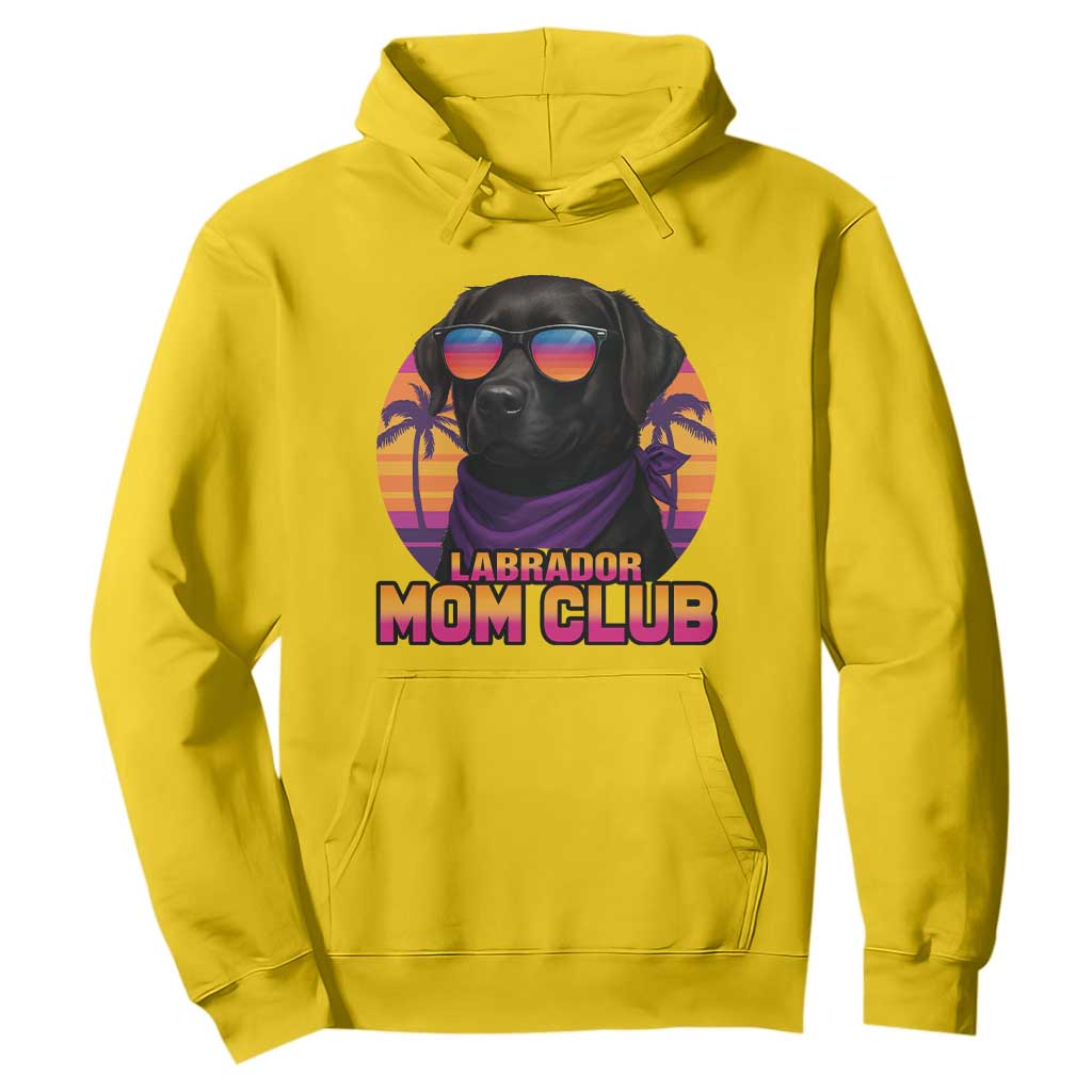 Funny Black Labrador Hoodie Dog Mom Retro Sunset Gift TS12 Daisy Print Your Wear