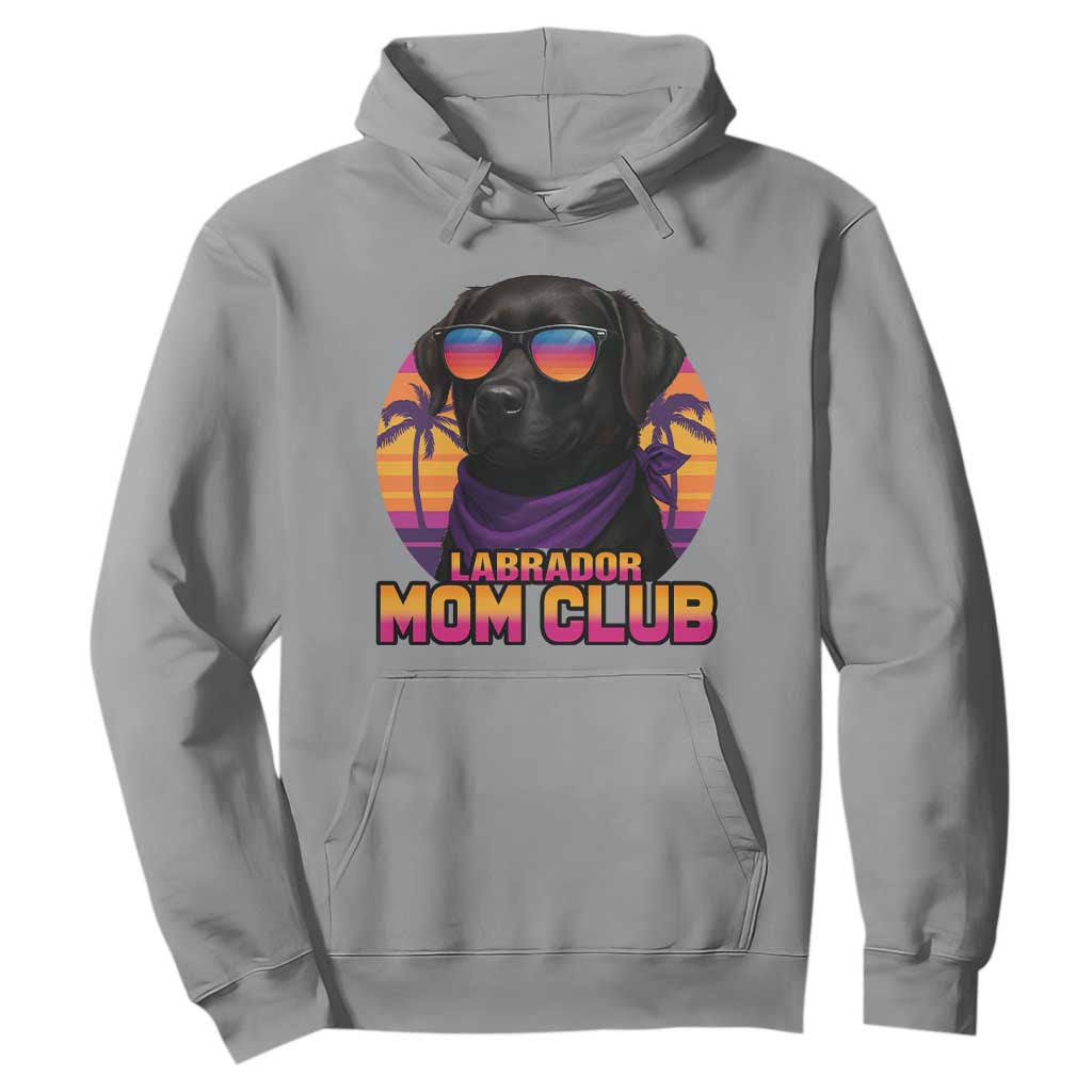 Funny Black Labrador Hoodie Dog Mom Retro Sunset Gift TS12 Sport Gray Print Your Wear