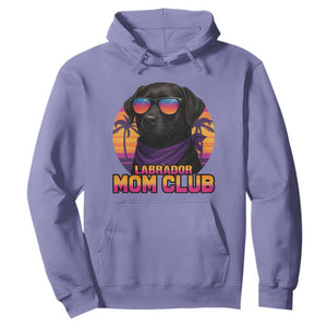 Funny Black Labrador Hoodie Dog Mom Retro Sunset Gift TS12 Violet Print Your Wear